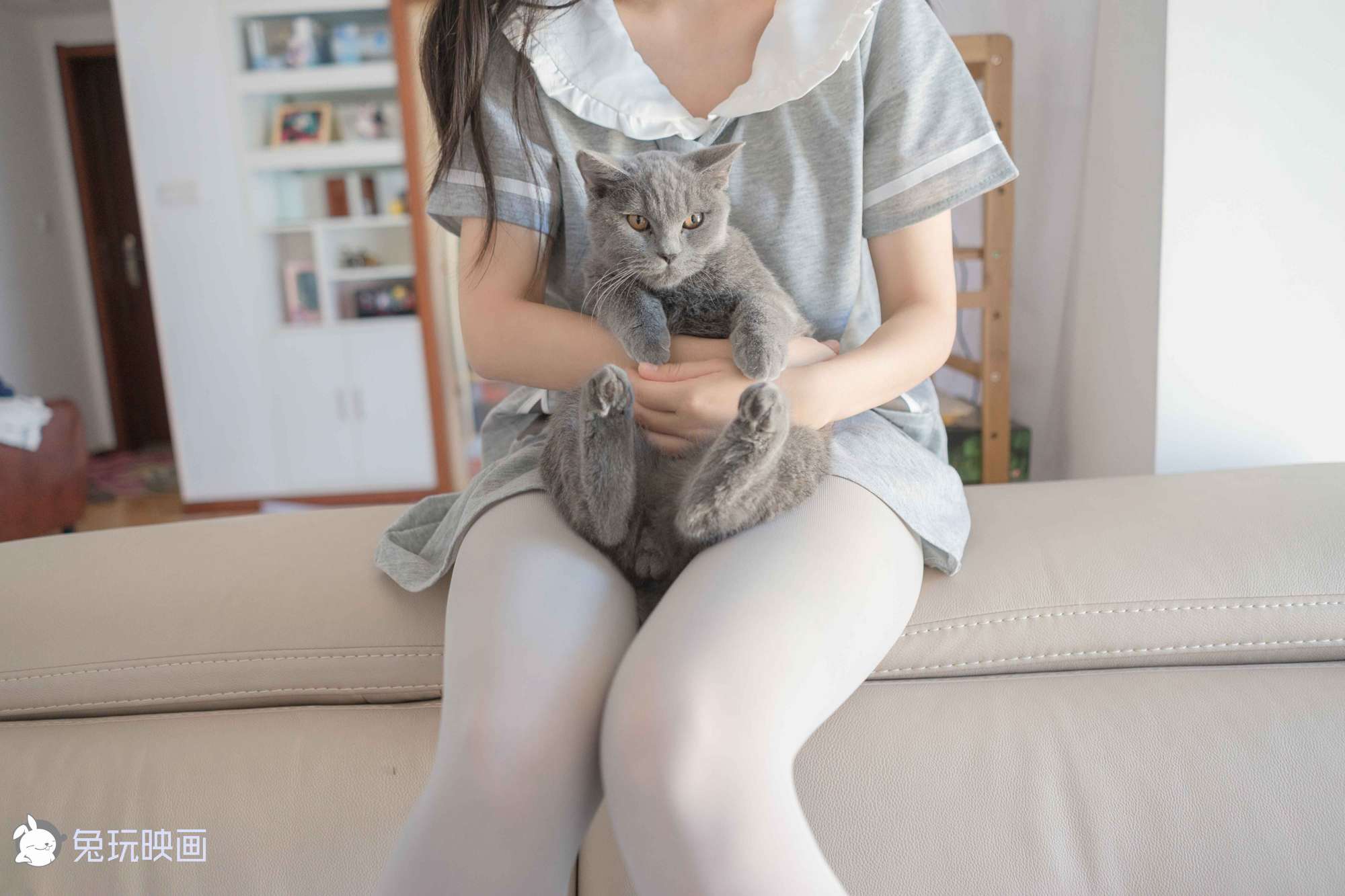 [兔玩映画]B93.003猫与少女插图1